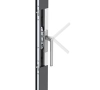 Système de porte coulissante multi-voies en aluminium avec quincaillerie CMECH en option, double vitrage à faible émissivité et à l'argon, résistant aux intempéries, solutions B2B pour balcon