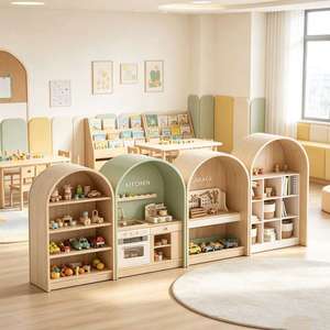 Ensemble <span class=keywords><strong>de</strong></span> meubles <span class=keywords><strong>de</strong></span> jeu <span class=keywords><strong>de</strong></span> rôle en bois arqué Moetry Montessori pour l'école maternelle, <span class=keywords><strong>la</strong></span> maternelle et <span class=keywords><strong>les</strong></span> garderies, pour le jeu <span class=keywords><strong>de</strong></span> rôle - Product Image 2