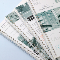 Cahier à double spirale B5 de Depai Carton blanc 80g Pages intérieures 65 feuilles horizontales Idéal pour la documentation