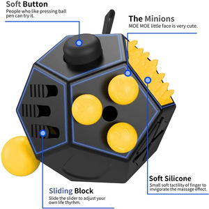 Cubo de Juguete Antiestrés de 12 Caras, Venta al Por Mayor en China, Juguete de Escritorio Multifuncional para Aliviar el Estrés, para Autismo, TDAH y Adultos, ODM - Product Image 2