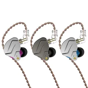 KZ ZSN Pro in Ear Headphones 1BA 1DD Over Wired Earbuds IEM Earphones with Hybrid Balanced Armature Driver