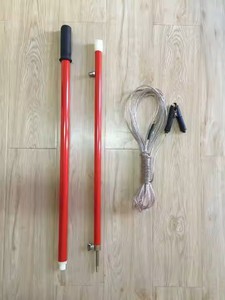 Vara de Descarga de Alta Tensão Telescópica Portátil de Fibra de Vidro FRP 115kV Cor Vermelha Certificada ISO9001 para Equipamentos Eletrônicos - Product Image 6