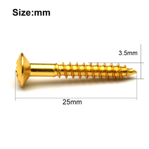 Tornillos para Reparación de Guitarra Eléctrica 3.5x25OA/7.0MM (Puente TL/Botón de Correa) Tornillos para Puente TL 50 Piezas - Product Image 5