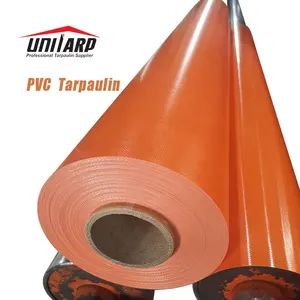 Kanatlı perde için 18OZ 22OZ 1000D * 1000D PVC şişme tente Tarps tente kumaş sargı malzemesi