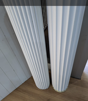 Panneau MDF Moderne 3D Convexe et Concave, Pliable, Sablé, avec Dos en Bois Embossé, Papier Artisanat, Flexible, Ondulé, Résistant à l'Humidité, pour Mur Extérieur