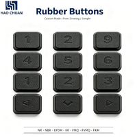Boutons en caoutchouc silicone industriels personnalisés avec service d'ouverture de moule pour gravure laser, logo sérigraphié, production en usine par lot