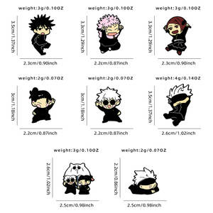 YINI Anime lucu Chibi karakter Epoxy dropping pin-seng logam campuran tahan lama lencana dinamis untuk Anime penggemar mengumpulkan & Hadiah - Product Image 5