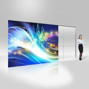 Bijgewerkte Versie Draagbare Led Aluminium Frame Spanning Stof Seg Reclame Lichtbak Voor Trade Show