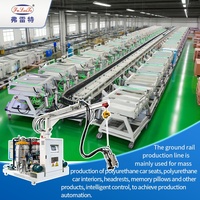Machine de moussage haute pression pour sièges auto en PU, commande PLC, équipement rotatif de grande taille, fabricant