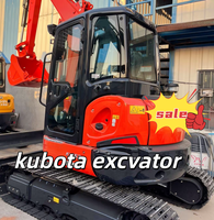 Excavatrice U55 d'occasion à bas prix, hydraulique, chenille, japonaise, U55 5 tonnes, mini-excavatrice d'occasion