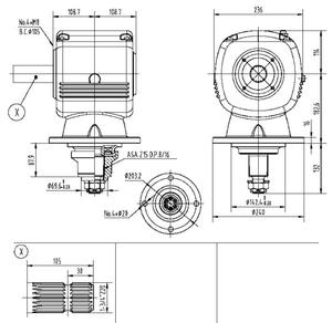 Caja de Cambios Agrícola Serie 210 de 75HP para Desbrozadora Rotativa y Trituradora de Madera - Product Image 2