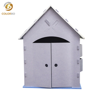 Mini maison en feutre créative à faire soi-même, modèle d'ornement de bureau, décoration insonorisante pour chambre d'enfant, décoration de la maison, cadeau