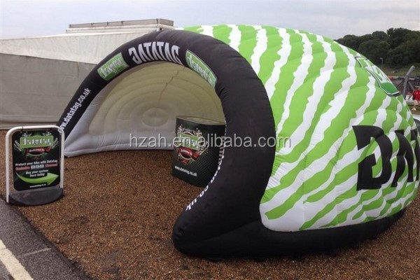 Carpa de cúpula de aire inflable grande luna cuadrada