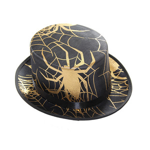 <span class=keywords><strong>Chapeau</strong></span> d'homme <span class=keywords><strong>marron</strong></span> noir Halloween squelette <span class=keywords><strong>pirate</strong></span> araignée motif avec crâne à vendre - Product Image 2