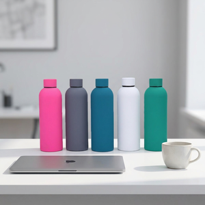 ขวดน้ำสแตนเลสสุญญากาศสีพื้นแบบขายส่งสำหรับใช้กีฬาแบบพกพา - Product Image 2