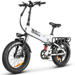 Nova Bicicleta Elétrica Dobrável SAMEBIKE RS-A02Pro do Reino Unido com Pneu Largo 4.0, Suspensão Total, Aro 20", Bateria de 48V 15Ah - Product Image 3