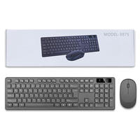 Teclado Ergonómico de Tamaño Completo de 104 Teclas 2.4G para Computadora, Combo de Teclado y Ratón, Fabricante de Teclados y Ratones en China