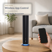 Diffuseur d'huiles essentielles sans eau de luxe en aluminium, alimenté par USB, avec télécommande via application, capacité de 51 à 100 ml, design noir et or, pour table, garantie 1 an