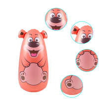 Sac de boxe gonflable en PVC pour enfants, personnalisé, Animal de dessin animé, sac de boxe pour enfants
