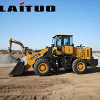 لودر أمامي LT938 رباعي الدفع سريع التوصيل بقدرة تسلق قوية لمواقع البناء