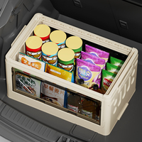 Boîte de rangement pliable en plastique moderne pour l'intérieur et l'extérieur, table de pique-nique de camping, boîte de rangement pour collations en famille