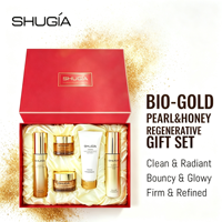 Coffret cadeau de soins de la peau au miel de perle dorée SHUGIA, nettoyage en profondeur des pores, hydratant, anti-rides, améliore la texture de la peau