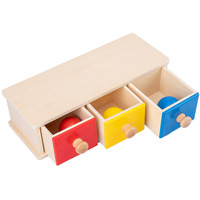 Jouet éducatif Montessori Lanhang Toys, boîte à monnaie avec tiroir à balles, très vendu, pour les tout-petits de 1 à 3 ans