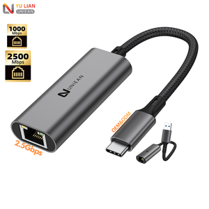 UNIEAN – Câble convertisseur <span class=keywords><strong>USB</strong></span>-C vers RJ45 <span class=keywords><strong>Ethernet</strong></span>, <span class=keywords><strong>port</strong></span> vidéo, câble de données pour iPhone et MacBook Pro – Vente en gros - Product Image 1
