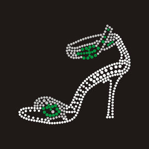 Scarpe con tacco alto rosso <span class=keywords><strong>donna</strong></span> con strass Transfer Design in ferro su fenomenali lettere motivo Hotfix - Product Image 3