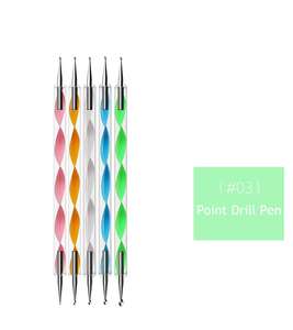 Kit d'ongles 3D, autocollants, outils de décoration pour manucure <span class=keywords><strong>et</strong></span> pédicure, pinceaux, paillettes, strass, acrylique, 38 pièces - Product Image 4