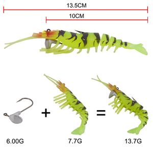 Esca flessibile Hunthouse con occhi 3d Soft <span class=keywords><strong>gamberetti</strong></span> <span class=keywords><strong>esche</strong></span> <span class=keywords><strong>esche</strong></span> <span class=keywords><strong>esche</strong></span> da pesca con gancio di piombo - Product Image 3