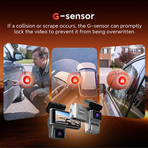 Carlover AI Dashcam 2K+1K+1K a 3 Canali WIFI, Telecamera Nascosta per Auto, Registratore <span class=keywords><strong>DVR</strong></span> con Visione Notturna e G-Sensor, Scatola Nera - Product Image 5