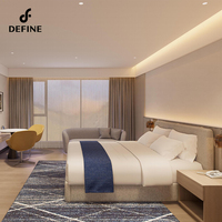 Ensemble de mobilier de chambre d'hôtel moderne, durable et écologique, en bois massif, pour usage commercial, avec support OEM/ODM, personnalisable