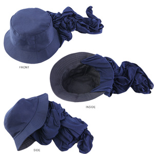 Sombrero de Verano de Color Sólido con Capucha Integrada, Sombrero para el Sol al Aire Libre, Poliéster y Spandex, para Mujeres Musulmanas, Directo de Fábrica - Product Image 4