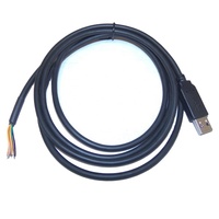 Cable Convertidor TTL a USB FTDI TTL-232RG-VSW3V3-WE para Impresoras, Escáneres de Códigos de Barras y Auriculares - 3V3 1.8m 5A Carga Rápida
