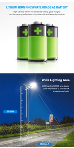 Lámpara Solar LED de 500 Vatios a Precio de Fábrica, Farola Solar LED, Carcasa para Lámpara Solar, Entrega Rápida - Product Image 4