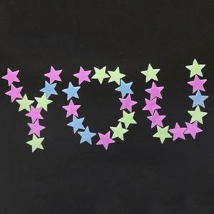 Hermosas Pegatinas de Pared Fluorescentes 3D que Brillan en la Oscuridad con Diseño de Luna y Estrellas, Decoración para el Hogar y Regalo - Product Image 4