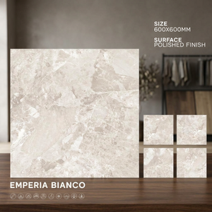 Azulejos de Porcelana Brillante Dinova Marrón de 600x600 mm, Efecto Mármol Marrón, Colección de Pisos Pulidos para Interiores - Product Image 1