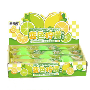 Jouet Squishy Citron Changeant de Couleur - 7,5 cm, Anti-Stress Collant, Cadeau pour Enfants et Adultes, Vente en Gros, Jouet de Décompression - Product Image 3