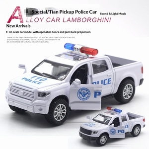 1 32 TAN TU Raptor Pickup Coche de Policía Modelo de Aleación con Sonido y Luz, Control de Retroceso, Gran Venta Transfronteriza - Product Image 1