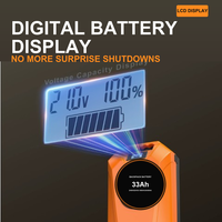 Tondeuse à gazon et démarreur de voiture OEM, charge sans fil, pompe à air, lumière, batterie : 21V, 27V
