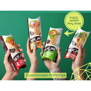 Logo personalizzato stampa hamburger packaging grasso a prova di olio di carta velina <span class=keywords><strong>sandwich</strong></span> carta da imballaggio shawarma per uso alimentare carta oleata - Product Image 4