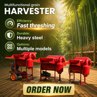 Nouvelle Batteuse Multifonctionnelle pour Grains de Sorgho, Blé et Riz, Usage Domestique, pour Maïs, 220V, Moteur avec Garantie 1 An
