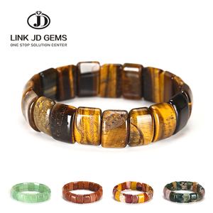 Occhi di tigre colorati perline di pietra naturale braccialetti e bracciali braccialetto fatto a mano in pietra mookete gioielli energia per donna o uomo - Product Image 1