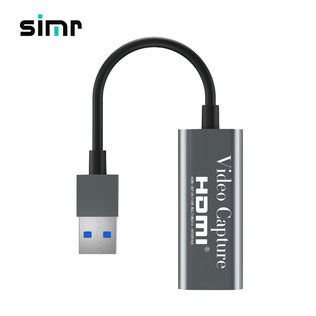 Simr hd Video Capture Card hd Game Live Streaming USB Cable Collector 4K Video Capture Card Device