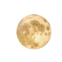 Top classement moderne fête lustre parc paysage Led fibre de verre IP65 Portable lune suspension lampe jardin lumière
