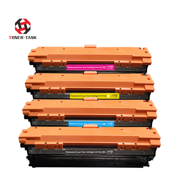 TONER-TANK Wholesale Compatible 307A CE740A CE741A CE742A CE743A Color Toner Cartridge for HP LaserJet CP5220 CP5225 Printers