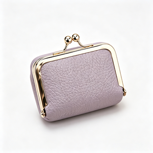 Premium Compact Kiss <b>Lock</b> PU Pouches Smooth Grain PU Surface For Local Jewelry Boutique Retail Packaging - Product Image 4