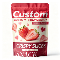 Sachet d'emballage personnalisé avec logo imprimé pour fruits lyophilisés, noix et fruits secs, sachet suspendu, sachet stand-up pour fruits secs