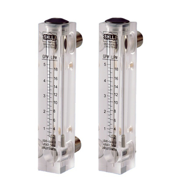 Customizable Panel Mount Acrylic Flowmeter Water